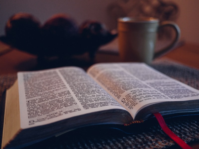 An open Bible